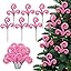 6Pcs Pink Christmas Tree Picks, 16Inch Pastel Furry Stems Pink Christmas Decor Indoor for Home, Curly Elf Tree Filler Branches for Christmas Wreath Winter Holiday Decor
