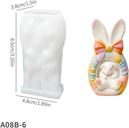 2 Pieces 3D Strawberry Silicone Mold Candle Molds for Candle Making Resin Fondant Food Grade Safety Silicon Materials(Strawberry)