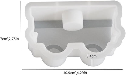 2 Pieces 3D Strawberry Silicone Mold Candle Molds for Candle Making Resin Fondant Food Grade Safety Silicon Materials(Strawberry)