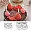 2 Pieces 3D Strawberry Silicone Mold Candle Molds for Candle Making Resin Fondant Food Grade Safety Silicon Materials(Strawberry)