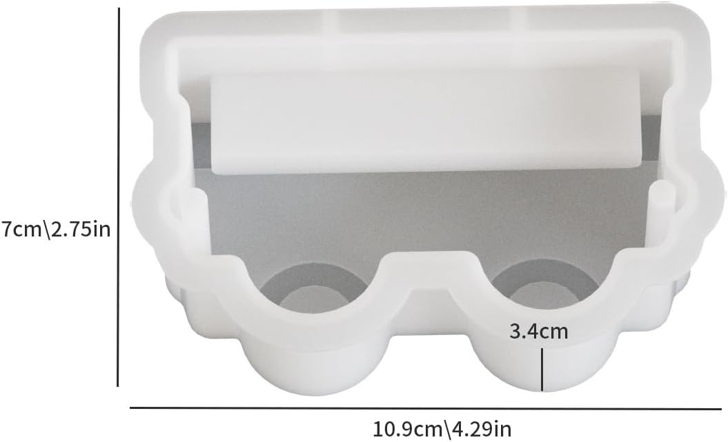 2 Pieces 3D Strawberry Silicone Mold Candle Molds for Candle Making Resin Fondant Food Grade Safety Silicon Materials(Strawberry)