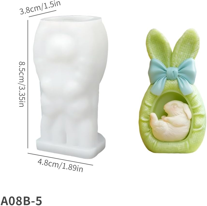 2 Pieces 3D Strawberry Silicone Mold Candle Molds for Candle Making Resin Fondant Food Grade Safety Silicon Materials(Strawberry)