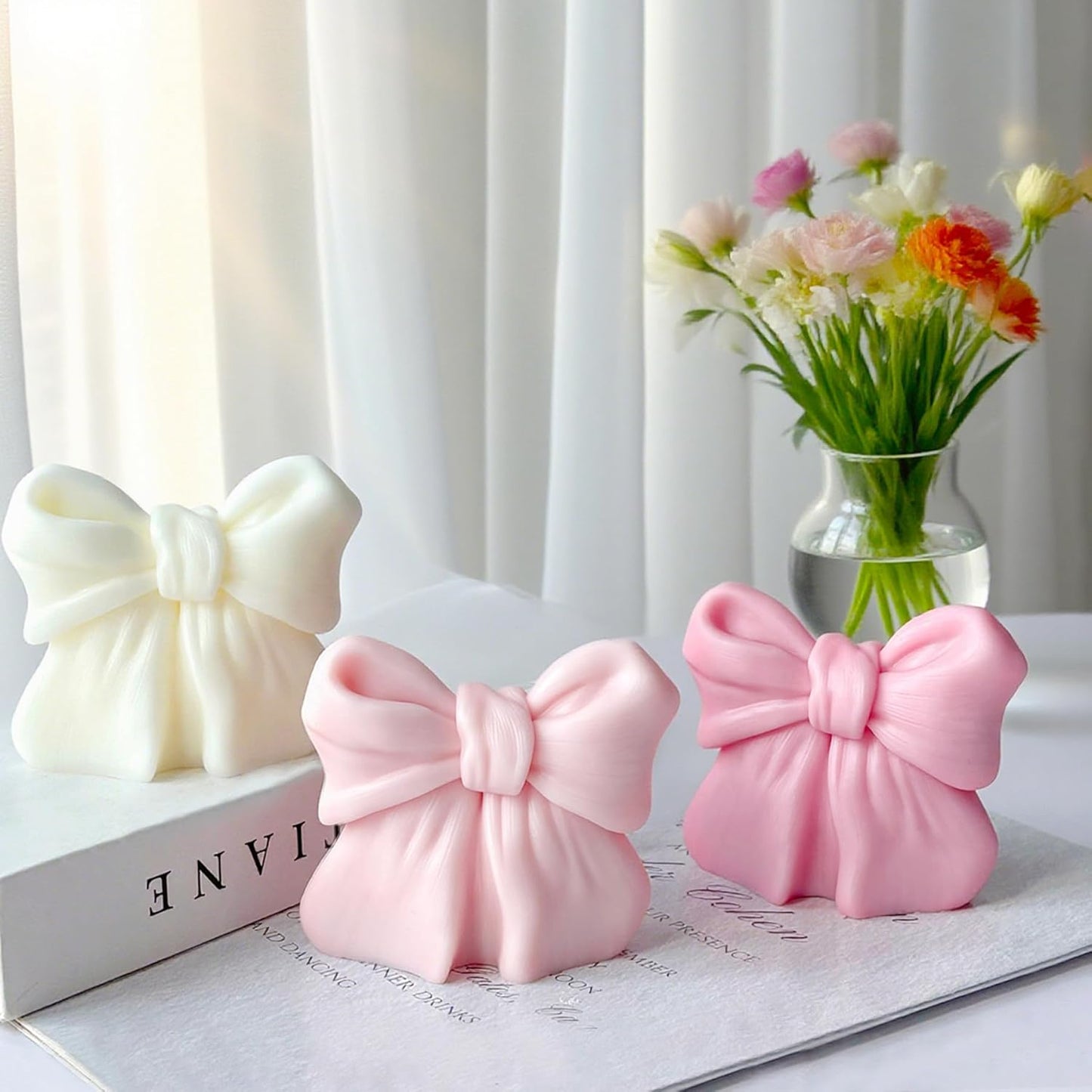 Christmas Candle Mold for Candle Making, 3DSilicone Mold for Resin Casting DIY Plaster Polymer Clay Home Decoration (Santa Claus)