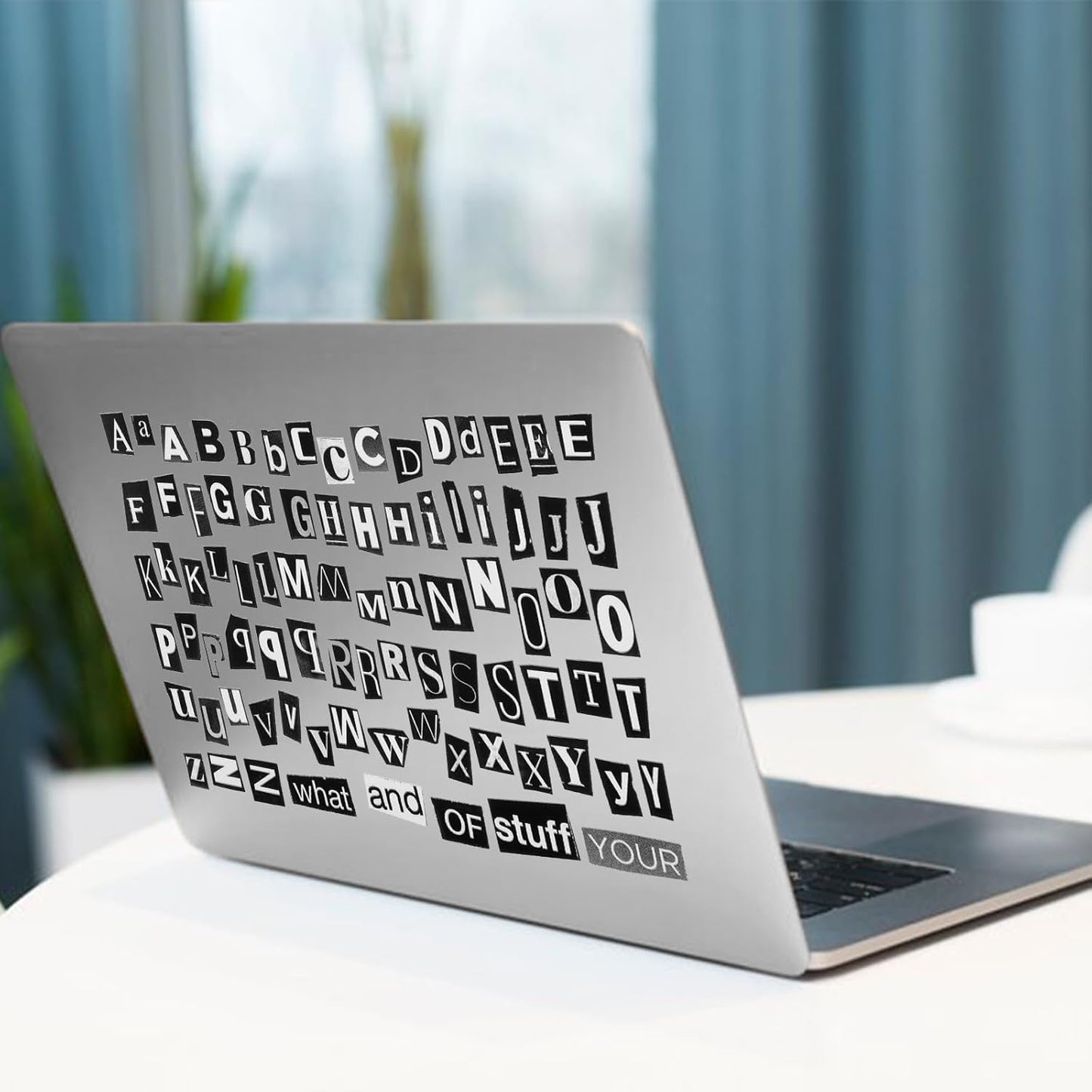 181pcs / 4 Sheets Retro Alphabet Stickers, Vintage Scrapbook Sticker English Alphabet Number Symbol Label Decals Aesthetic Letter Sticker for Scrapbooking DIY Crafts Artistic Journaling