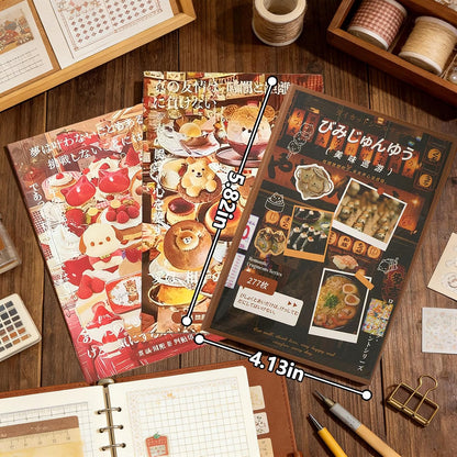 Christmas Stickers for Scrapbooking - 2 Pack Vintage Christmas Sticker Books, 40 Sheets Pet Stickers for Journaling, Pre-Cut Decorative Ephemera Junk Journal Sticker for Card Making, Bujo, Crafts Art