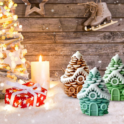 Christmas Candle Mold for Candle Making, 3DSilicone Mold for Resin Casting DIY Plaster Polymer Clay Home Decoration (Santa Claus)