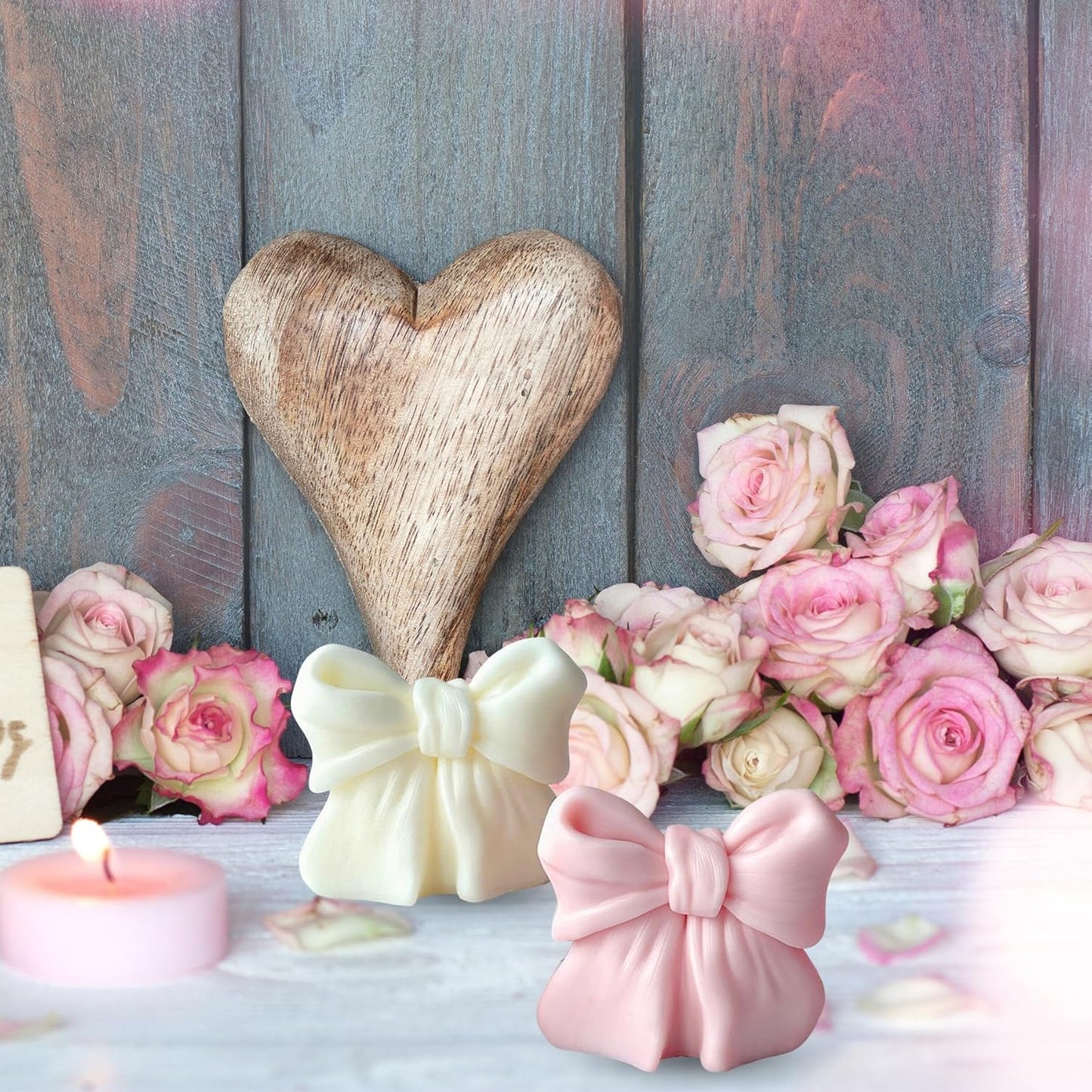 Christmas Candle Mold for Candle Making, 3DSilicone Mold for Resin Casting DIY Plaster Polymer Clay Home Decoration (Santa Claus)